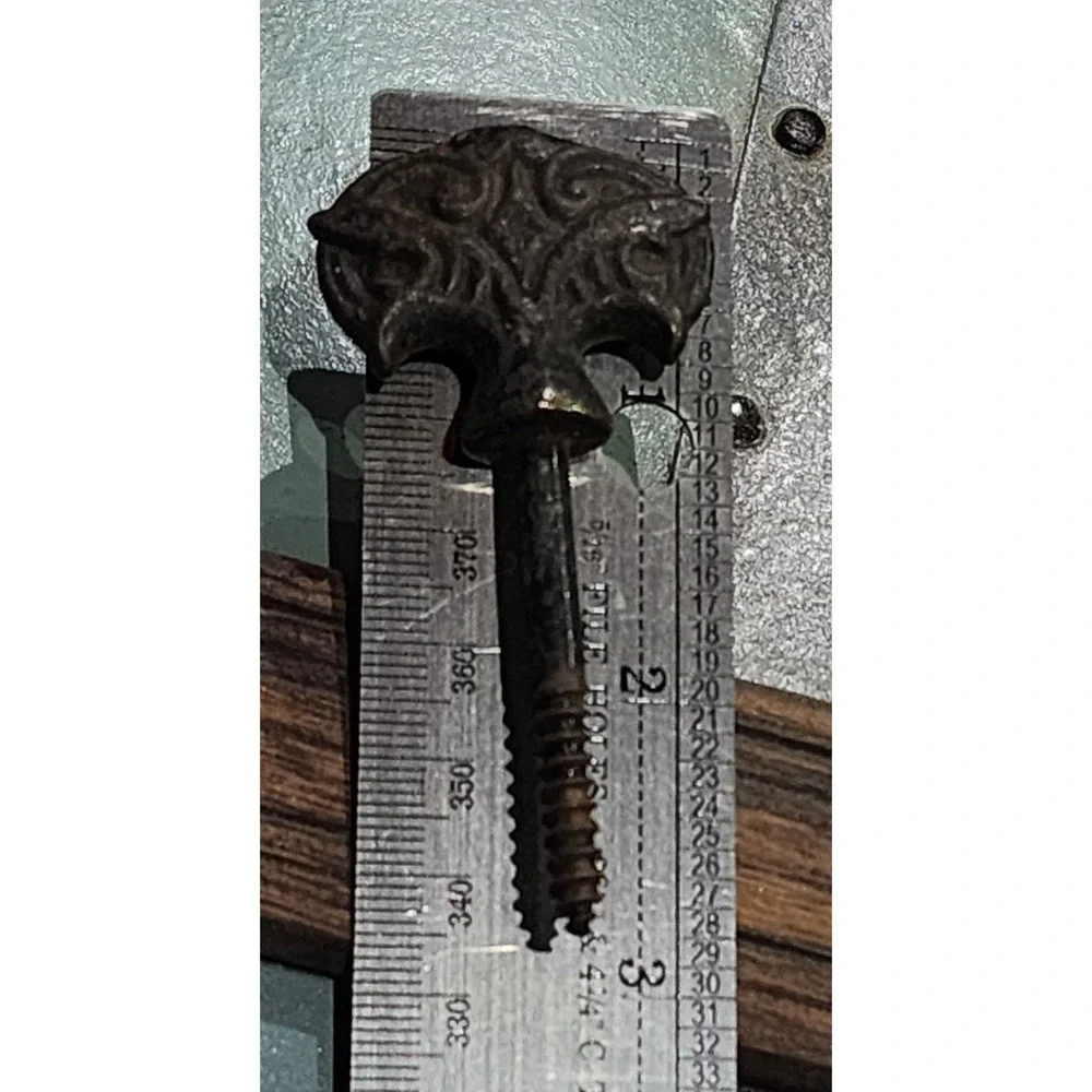 One - Vintage Cast Iron Ornate Cheval Mirror Screw
